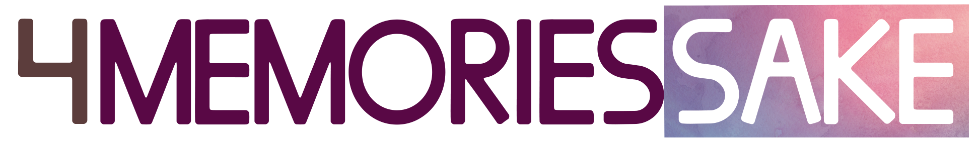 4 Memories Sake - Logo text only